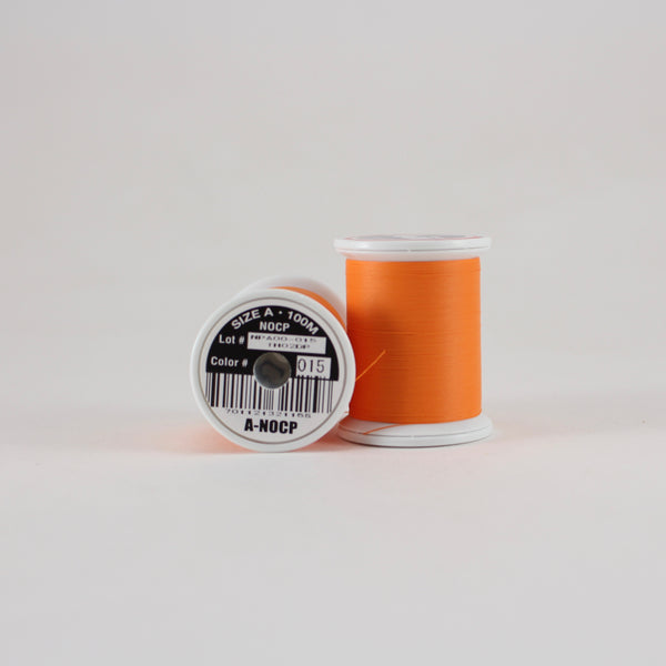 Fuji Ultra Poly NOCP rod wrapping thread in Orange #015 (Size A