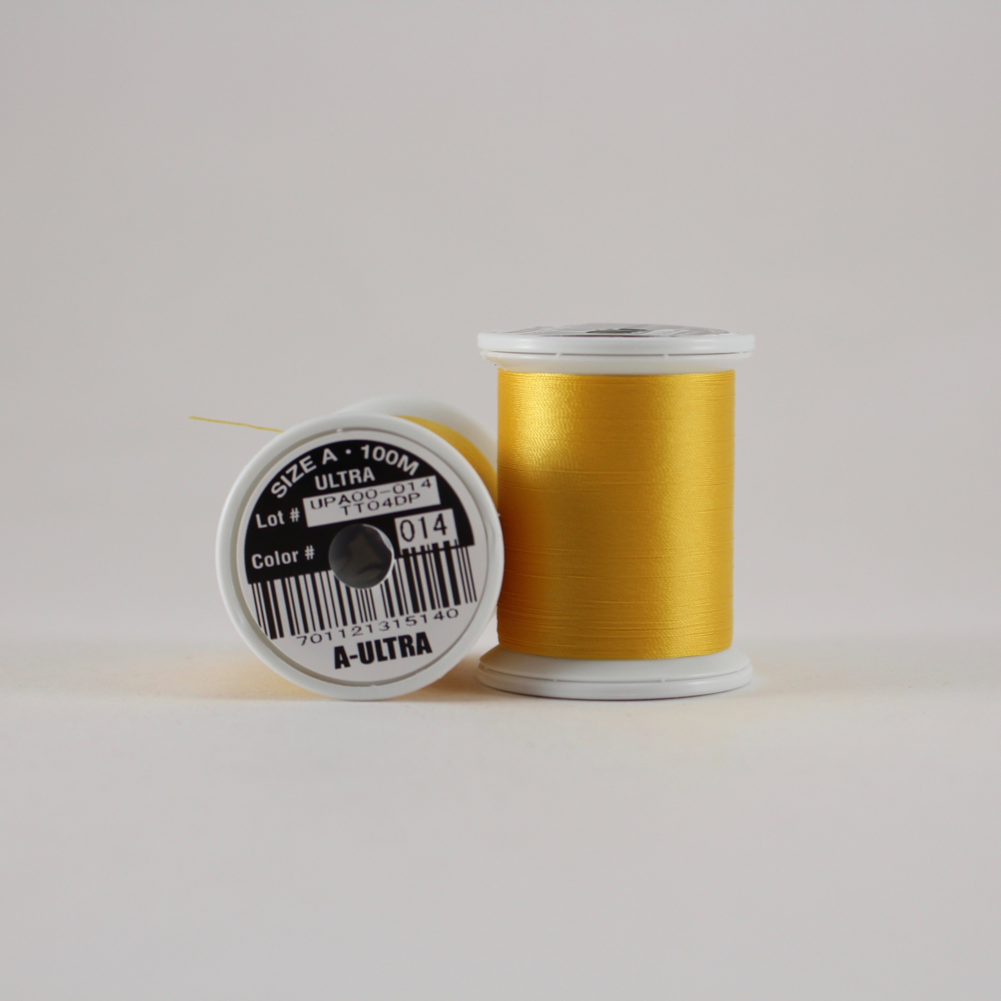 Fuji Ultra Poly rod wrapping thread in Goldenrod #014 (Size A 100m