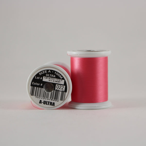 Fuji Ultra Poly rod wrapping thread in Hot Pink #022 (Size A 100m spool)